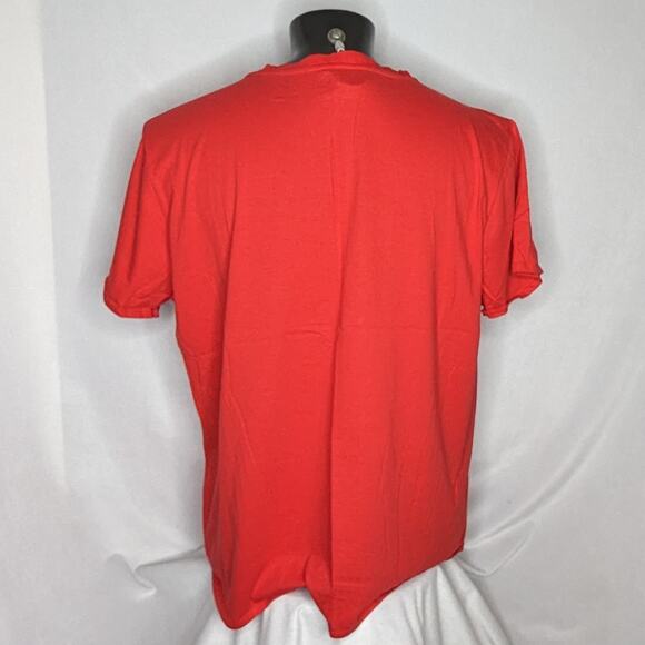 Open Trails Outdoor Graphic Tee | Men's 2XL Red Hiking Camping T-Shirt - Picture 4 of 5